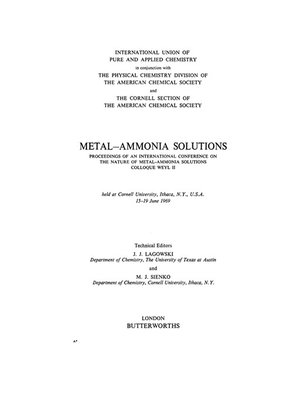 cover image of Metal—Ammonia Solutions
